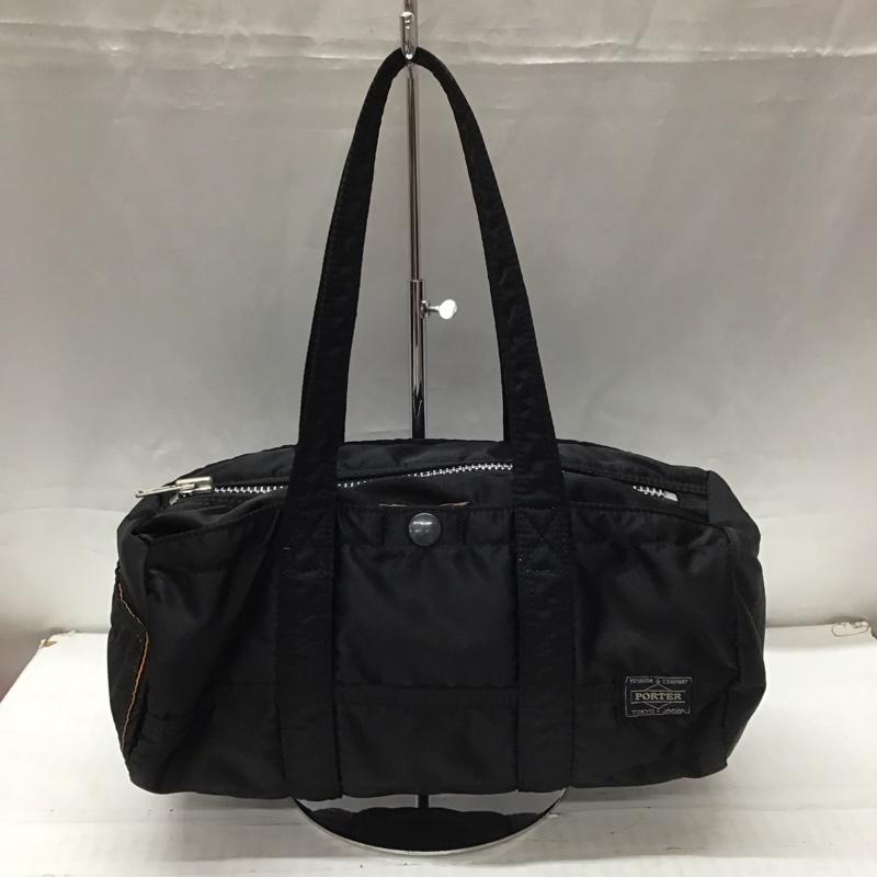 ポーター PORTER ハンドバッグ ハンドバッグ タンカー DUFFLE BAG ロゴ、文字 黒 / ブラック / メンズ USED 古着 中古 10111784
