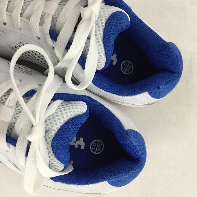 ヤサカ YASAKA スニーカー スニーカー E-200 ジェット インパクト 卓球シューズ 22.5cm 箱有 22.5cm ロゴ、文字 白 / ホワイト / X 青 / ブルー / X 銀 / シルバー / レディース USED 古着 中古 10147941