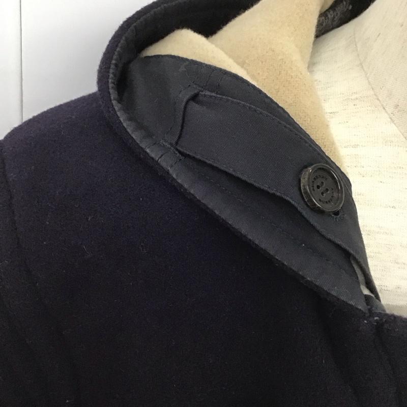 バーバリー BURBERRY コート コート一般 ダッフルコート アウター フード付きブルゾン ロングコート 無地 紺 / ネイビー / メンズ USED 古着 中古 10106799