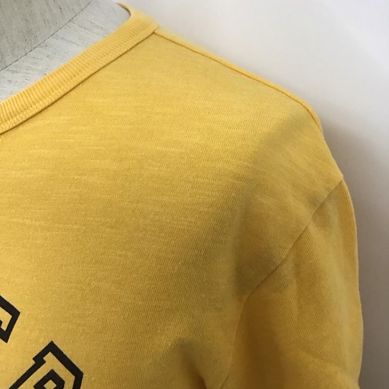 ラッセルアスレティック Russell Athletic Tシャツ 半袖 半袖カットソー プリントTシャツ クルーネックカットソー M プリント 黄 / イエロー / メンズ USED 古着 中古 10107306