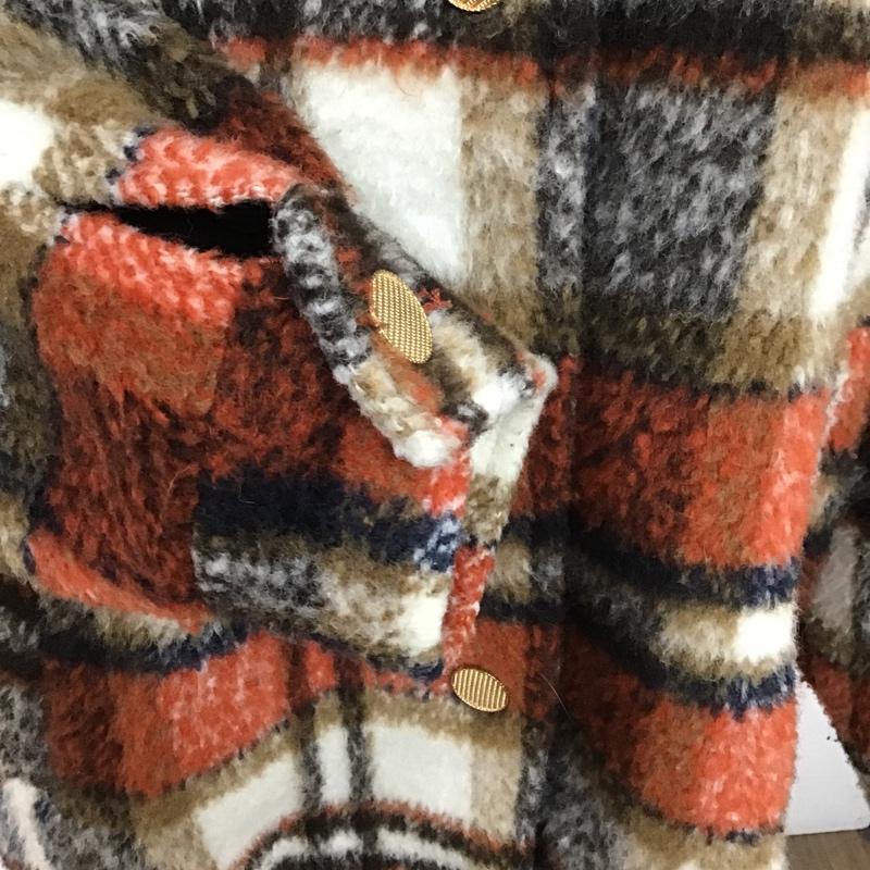 ザラ ZARA ジャケット、上着 ジャケット、ブレザー カラージャケット アウター チェックジャケット M チェック マルチカラー / マルチカラー / レディース USED 古着 中古 10105549
