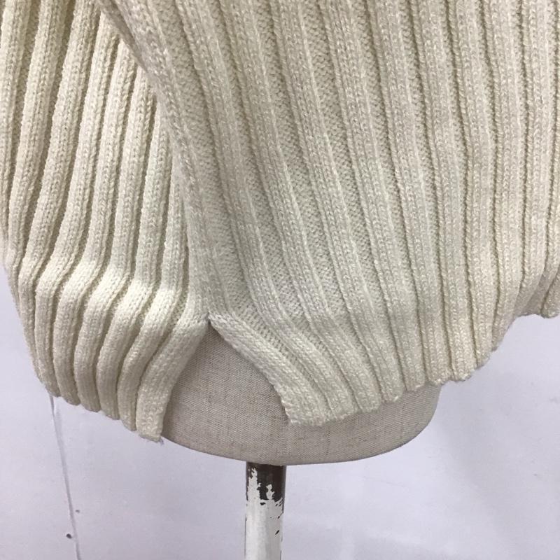 ロペピクニック ROPE  PICNIC ニット、セーター 長袖 GDM-53100-B クロップドリブ切り替えニット 38 無地 アイボリー / アイボリー /  レディース USED 古着 中古 10107972