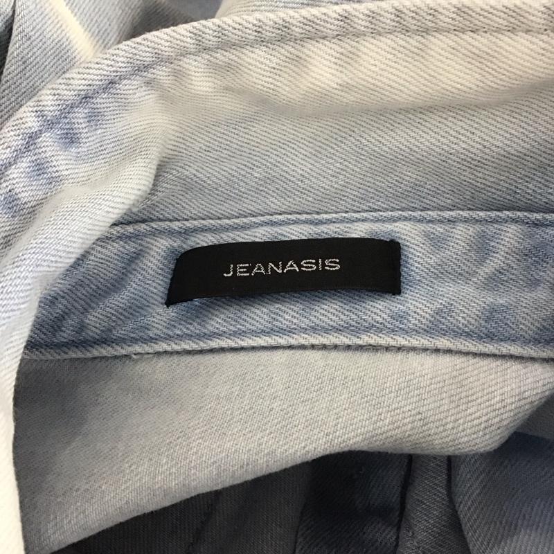 ジーナシス JEANASIS シャツ、ブラウス 長袖 js063924aa BIGシャツ ジャケット 長袖シャツ デニムシャツ 34 無地 インディゴ / インディゴ / レディース USED 古着 中古 10107087