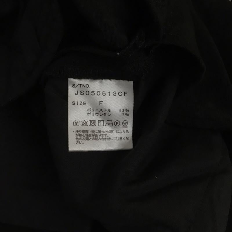 ジーナシス JEANASIS サロペット・オーバーオール サロペット、オーバーオール フロントジップキャミサロペ FREE 無地 黒 / ブラック / レディース USED 古着 中古 10128459
