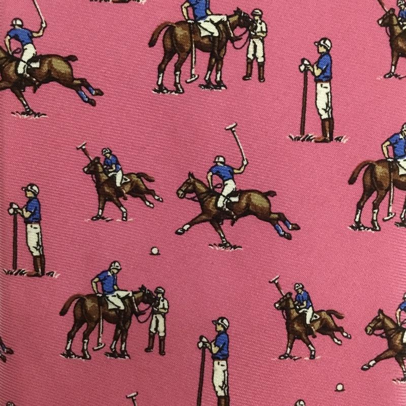 ポロラルフローレン POLO RALPH LAUREN ネクタイ ネクタイ シルク 総柄 桃 / ピンク / メンズ USED 古着 中古 10125562