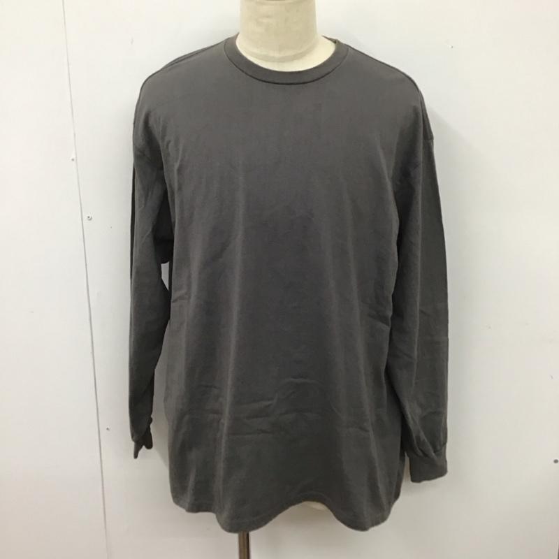 グラフペーパー Graphpaper カットソー 長袖 長袖カットソー クルーネックカットソー ロングスリーブカットソー プリントTシャツ FREE 無地 灰 / グレー / メンズ USED 古着 中古 10113628