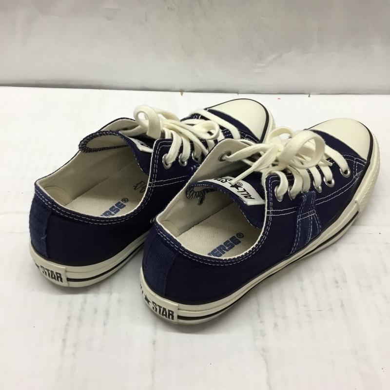 コンバース CONVERSE スニーカー スニーカー 1SD251 ローカット 24cm 24.0cm ロゴ、文字 紺 / ネイビー / X アイボリー / アイボリー / レディース USED 古着 中古 10108848