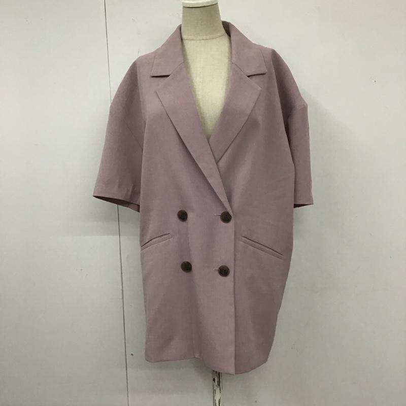ヘザー Heather ジャケット、上着 ジャケット、ブレザー HE070024CF 半袖 FREE 無地 紫 / パープル / レディース USED 古着 中古 10109517