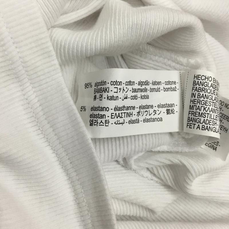 ザラ ZARA Tシャツ 長袖 S 無地 白 / ホワイト / レディース USED 古着 中古 10110840