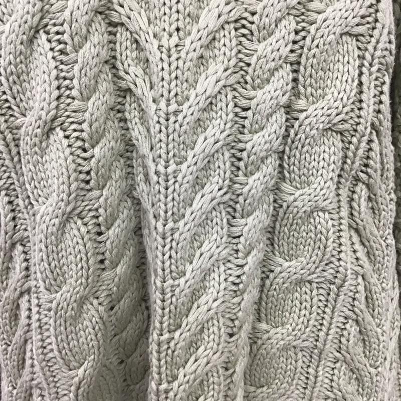 マウジー MOUSSY ニット、セーター 長袖 010esw70-0550 RAGLANSLEEVECABLEニット 長袖ニットカットソー FREE 無地 緑 / グリーン / レディース USED 古着 中古 10122970