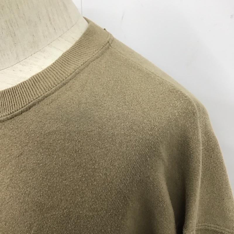 リー Lee トレーナー 長袖 長袖トレーナー スウェット クルーネック リブスウェットカットソー L プリント 茶 / ブラウン / メンズ USED 古着 中古 10109780