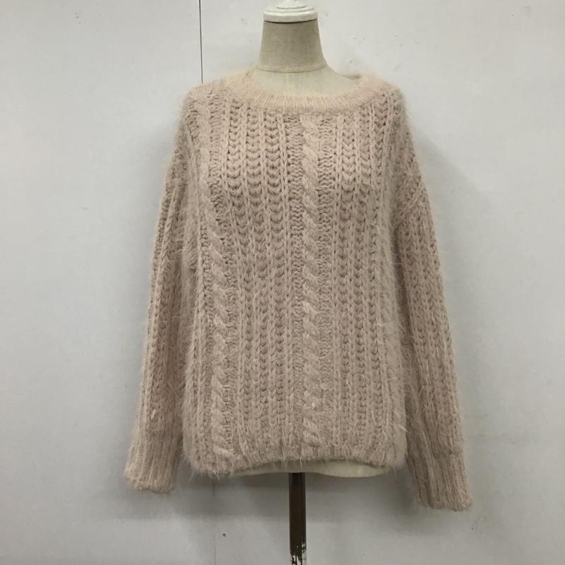 ダズリン dazzlin ニット、セーター 長袖 021762601401-01 ふんわりゆるニット FREE 無地 桃 / ピンク /  レディース USED 古着 中古 10116730