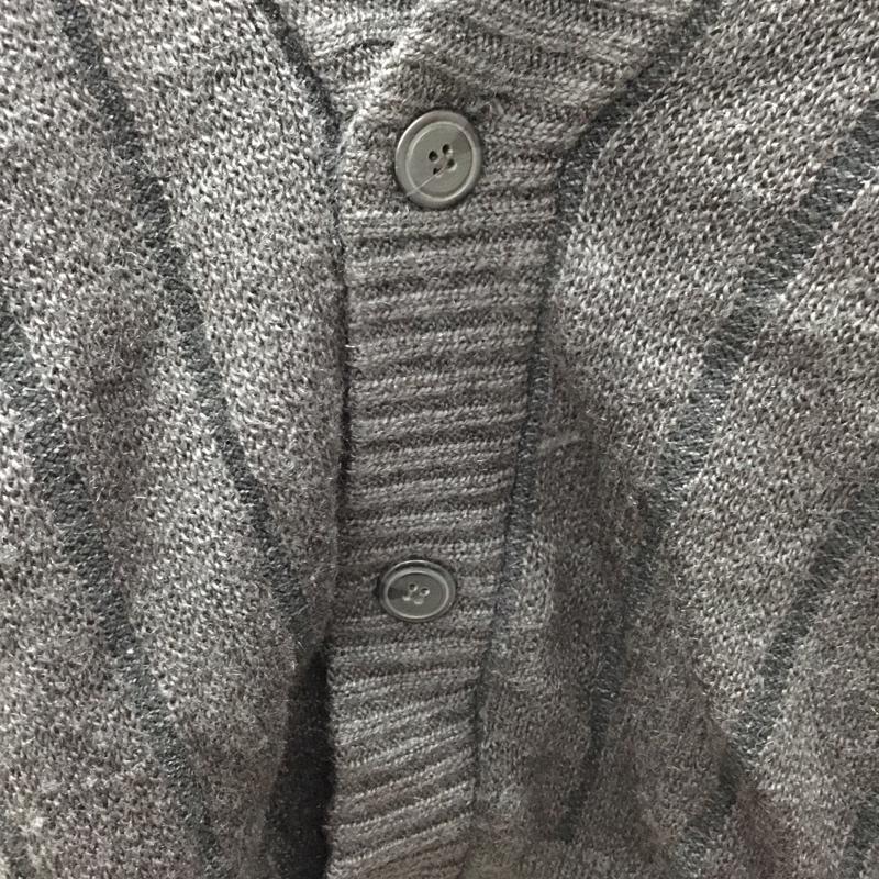 古着 USED カーディガン 長袖 XL 黒 / ブラック / X チャコールグレー / チャコールグレー / メンズ USED 古着 中古 10118850