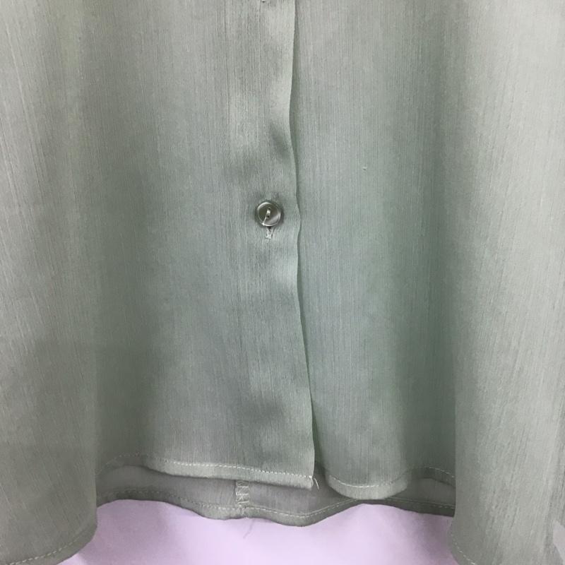 ザラ ZARA シャツ、ブラウス 長袖 XS 無地 薄緑 / ライトグリーン / レディース USED 古着 中古 10124811
