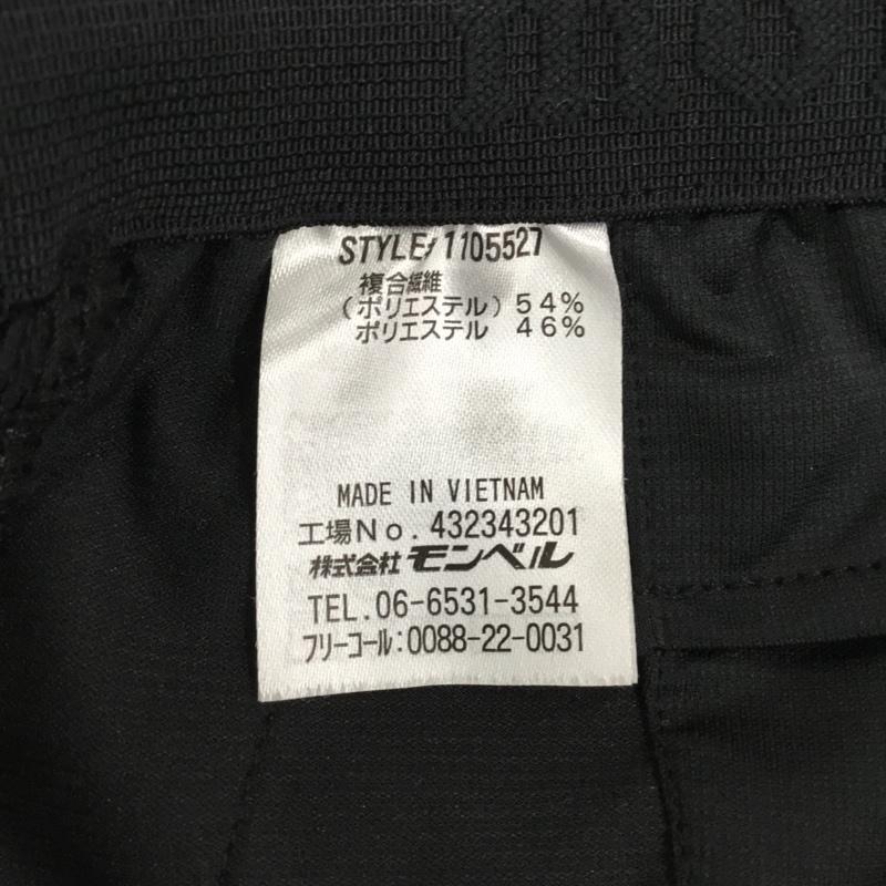 モンベル mont-bell パンツ ショートパンツ 1105527 トレールランニングショーツ ハーフパンツ ショートパンツ L ロゴ、文字 黒 / ブラック / メンズ USED 古着 中古 10114794