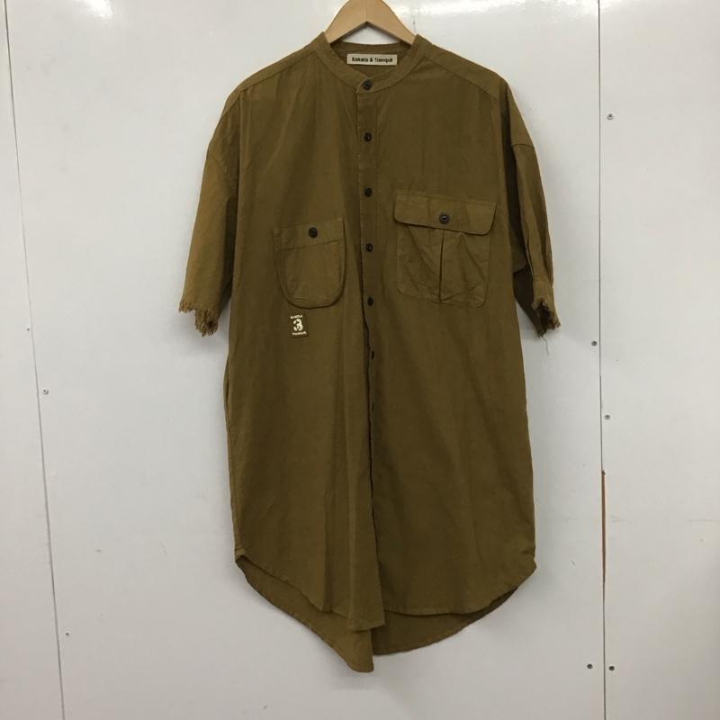 カケラアンドトランクイル KAKELAandTRANQUIL ワンピース ひざ丈スカート FREE 無地 茶 / ブラウン / レディース USED 古着 中古 10136465