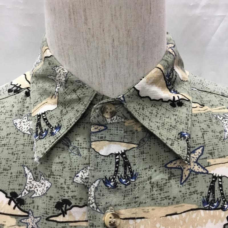 古着 USED シャツ、ブラウス 半袖 半袖シャツ カラーシャツ 半袖カットソー アロハシャツ M プリント マルチカラー / マルチカラー /  メンズ USED 古着 中古 10108522