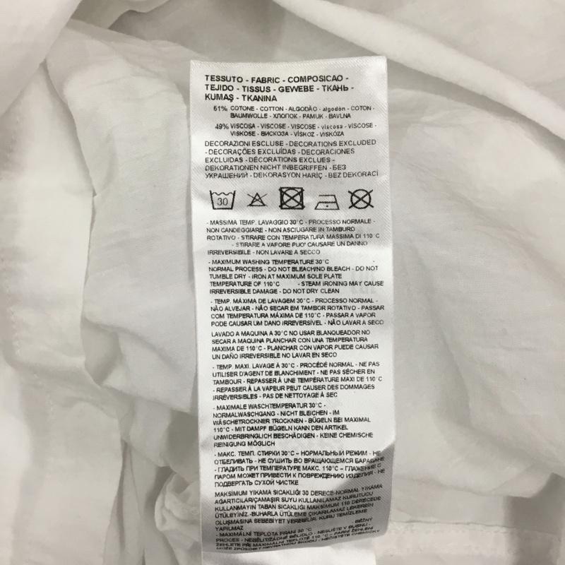 アルマーニエクスチェンジ A/X ARMANIEXCHANGE シャツ、ブラウス 半袖 半袖シャツ カジュアルシャツ カラーシャツ L ロゴ、文字 白 / ホワイト / レディース USED 古着 中古 10106581
