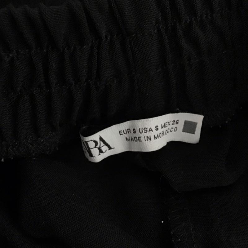 ザラ ZARA パンツ スラックス S 無地 黒 / ブラック / レディース USED 古着 中古 10136820