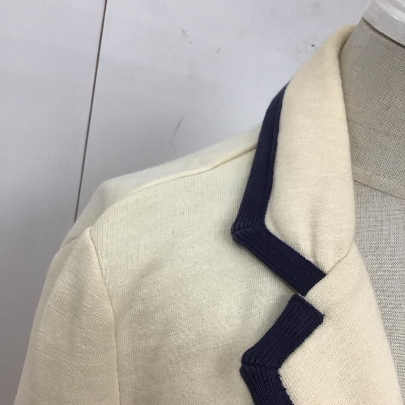 ポロジーンズカンパニー POLO JEANS COMPANY ジャケット、上着 ジャケット、ブレザー KK-WJ-KW-2104 スウェット M ワンポイント アイボリー / アイボリー / X 紺 / ネイビー / レディース USED 古着 中古 10113863