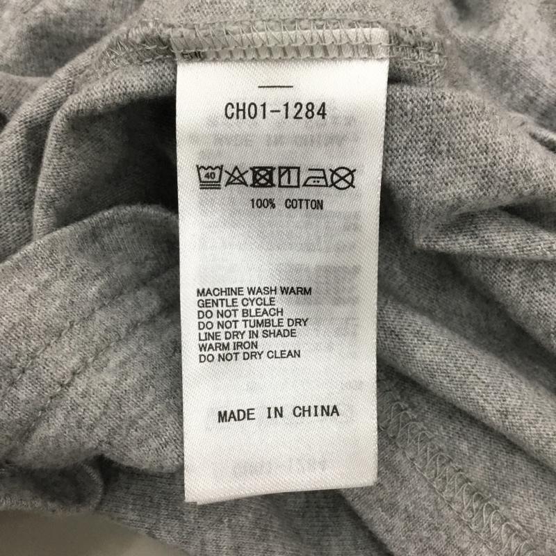 チャムス CHUMS カットソー 長袖 長袖カットソー クルーネックカットソー ロングスリーブカットソー プリントTシャツ M ロゴ、文字 灰 / グレー / レディース USED 古着 中古 10120853
