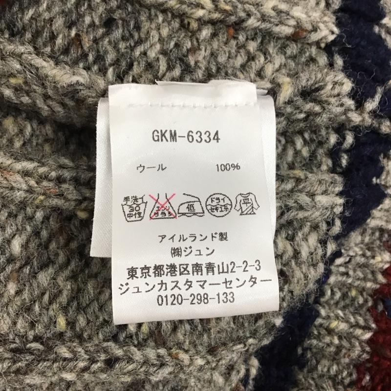 ハウリンバイモリソン HOWLIN by Morrison ニット、セーター 長袖 長袖 S 総柄 灰 / グレー / メンズ USED 古着 中古 10112541