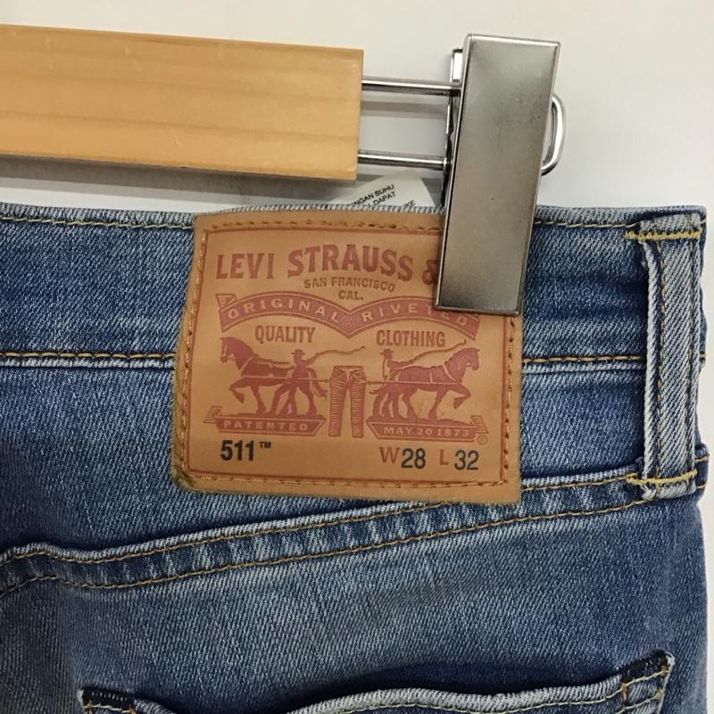 リーバイストラウスアンドコー Levi Strauss & co. パンツ デニム、ジーンズ デニムパンツ スリムパンツ カジュアルパンツ Gパン 28インチ 無地 インディゴ / インディゴ / メンズ USED 古着 中古 10135462