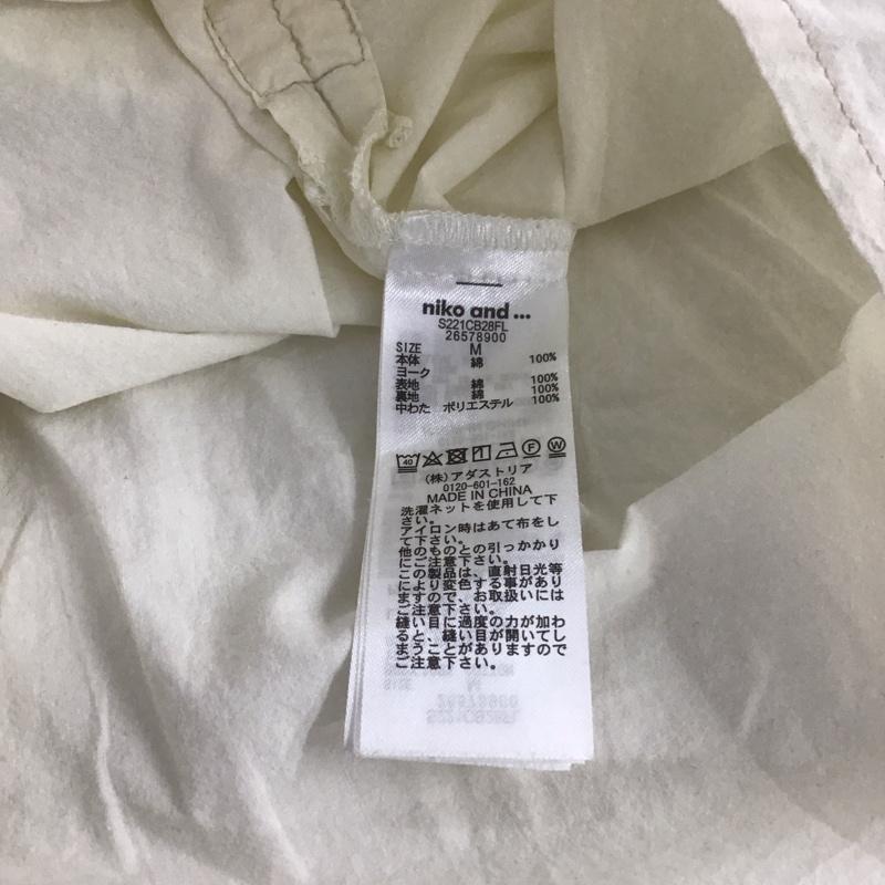 ニコアンド niko and... シャツ、ブラウス 長袖 M 無地 白 / ホワイト / レディース USED 古着 中古 10148627