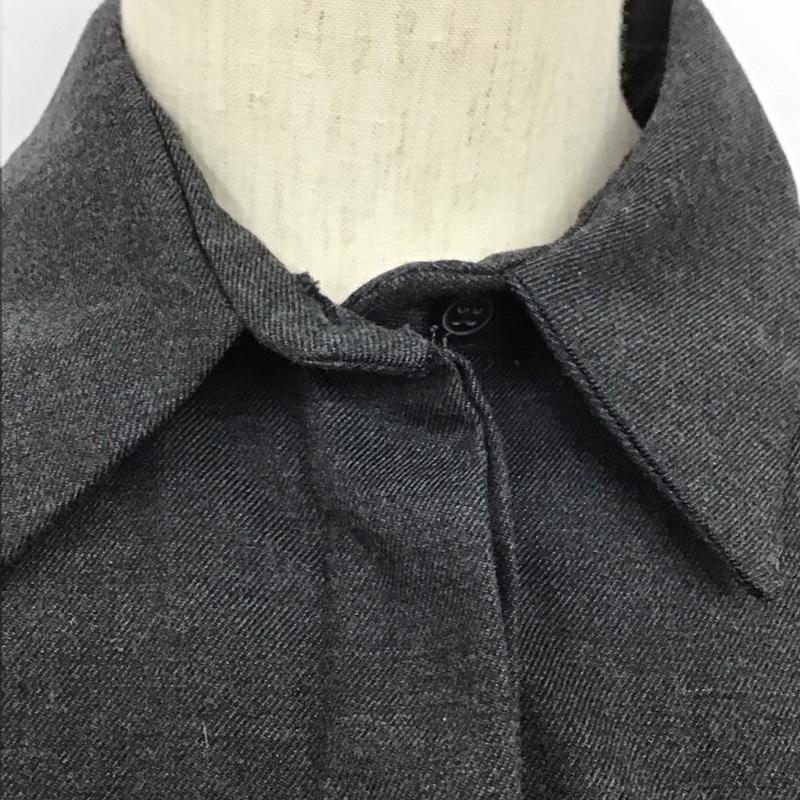 ザラ ZARA シャツ、ブラウス 長袖 長袖シャツ 無地シャツ カラーシャツ ショート丈 S 無地 灰 / グレー / レディース USED 古着 中古 10125246