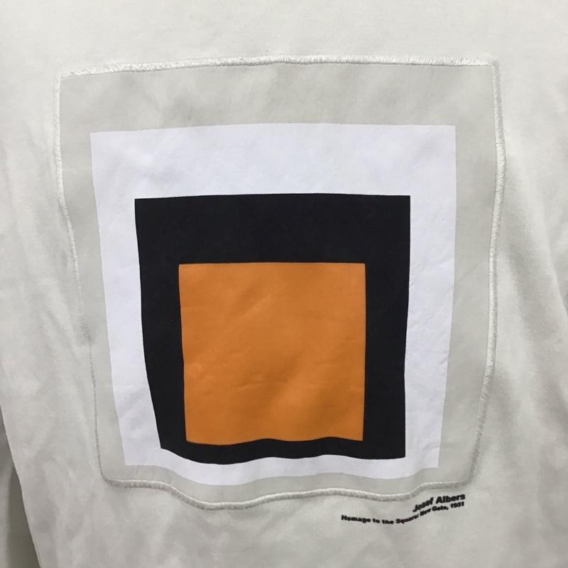 ザラ ZARA トレーナー 長袖 4161 306 802 josef albers スウェット L ワンポイント 灰 / グレー /  メンズ USED 古着 中古 10120751