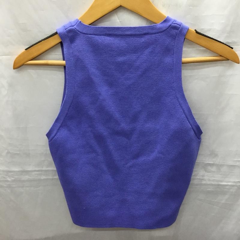 ザラ ZARA タンクトップ タンクトップ 1750 002 439 クロップド丈 S 無地 紫 / パープル / レディース USED 古着 中古 10119001