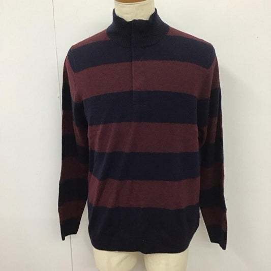ブルックスブラザーズ BROOKS BROTHERS ニット、セーター 長袖 長袖ニットカットソー ニット セーター ヘンリーネックニット M ボーダー柄 マルチカラー / マルチカラー /  メンズ USED 古着 中古 10113597