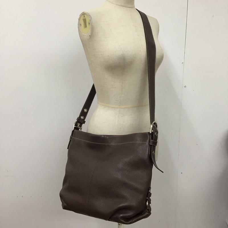 コーチ COACH トートバッグ トートバッグ F15064 レザー ショルダーバッグ 無地 茶 / ブラウン / レディース USED 古着 中古 10121229