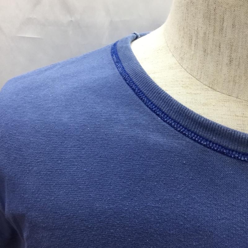ウエアハウス WAREHOUSE Tシャツ 半袖 半袖カットソー プリントTシャツ クルーネックカットソー リバーシブル 36 プリント 白 / ホワイト / X 水色 / ライトブルー /  メンズ USED 古着 中古 10108985