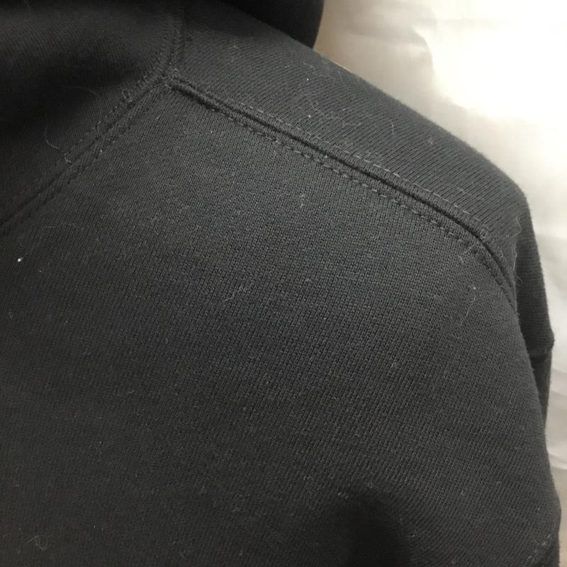 ステューシー STUSSY パーカー 長袖 長袖パーカー フード付きパーカー プリントスウェット トレーナー M ロゴ、文字 黒 / ブラック /  メンズ USED 古着 中古 10117092