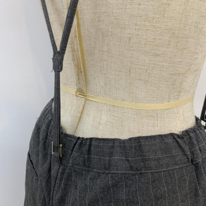 アイズビット ISBIT パンツ スラックス ストライプ S ストライプ 灰 / グレー / レディース USED 古着 中古 10042826