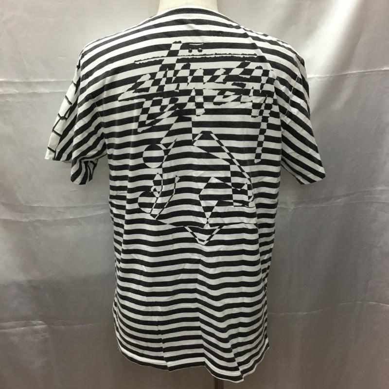 ステューシー STUSSY Tシャツ 半袖 半袖カットソー プリントTシャツ クルーネックカットソー L ロゴ、文字 白 / ホワイト /  メンズ USED 古着 中古 10108709