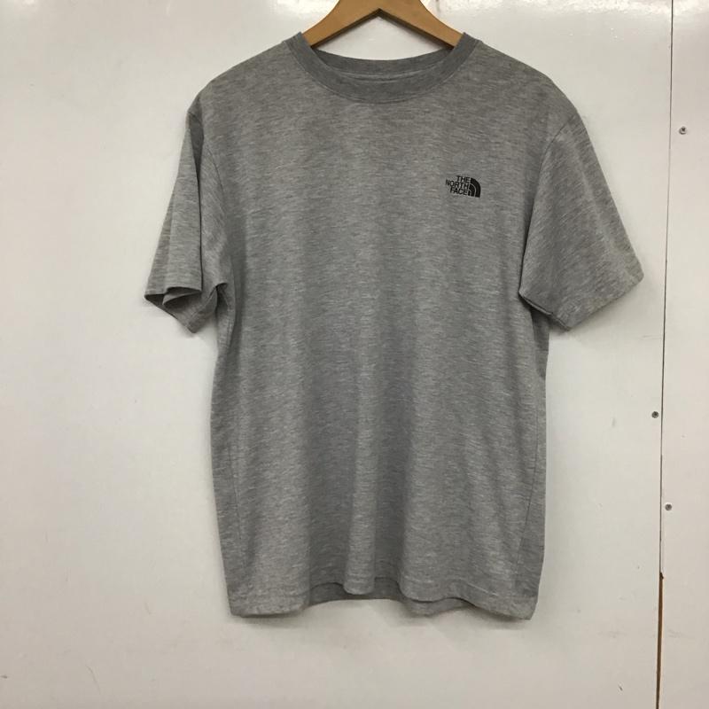 ザノースフェイス THE NORTH FACE Tシャツ 半袖 nt32158 半袖カットソー プリントTシャツ L ロゴ、文字 灰 / グレー / メンズ USED 古着 中古 10136577