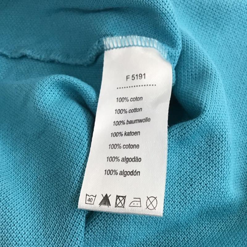 ラコステ LACOSTE ポロシャツ 半袖 半袖ポロシャツ 半袖カットソー カラーシャツ 3 ロゴ、文字 水色 / ライトブルー / メンズ USED 古着 中古 10132798
