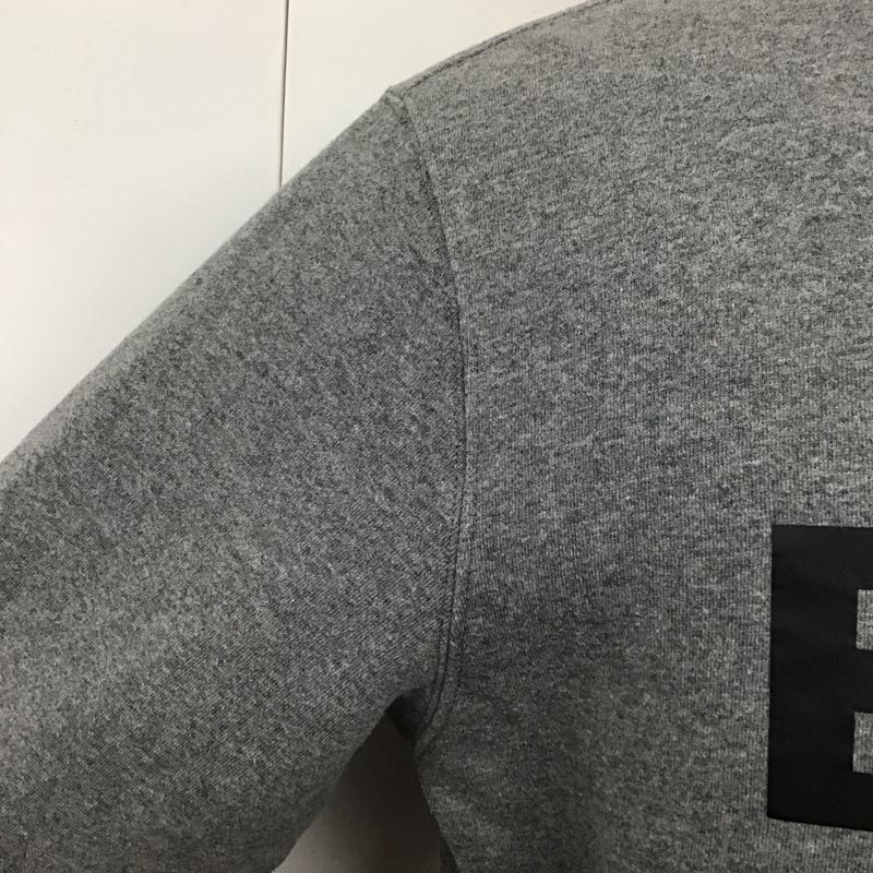 ボーラー BALR. トレーナー 長袖 長袖トレーナー スウェット クルーネック リブスウェットカットソー M ロゴ、文字 灰 / グレー /  メンズ USED 古着 中古 10120055