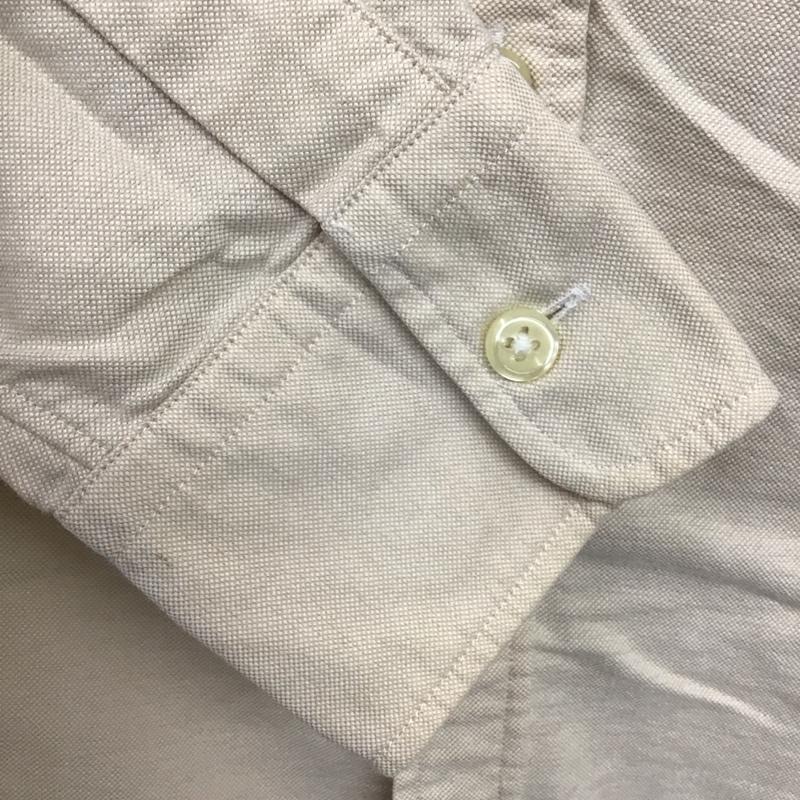 ラルフローレン RALPHLAUREN シャツ、ブラウス 長袖 長袖シャツ カラーシャツ ポケットシャツ 長袖カットソー ロゴ、文字 ベージュ / ベージュ / レディース USED 古着 中古 10117936