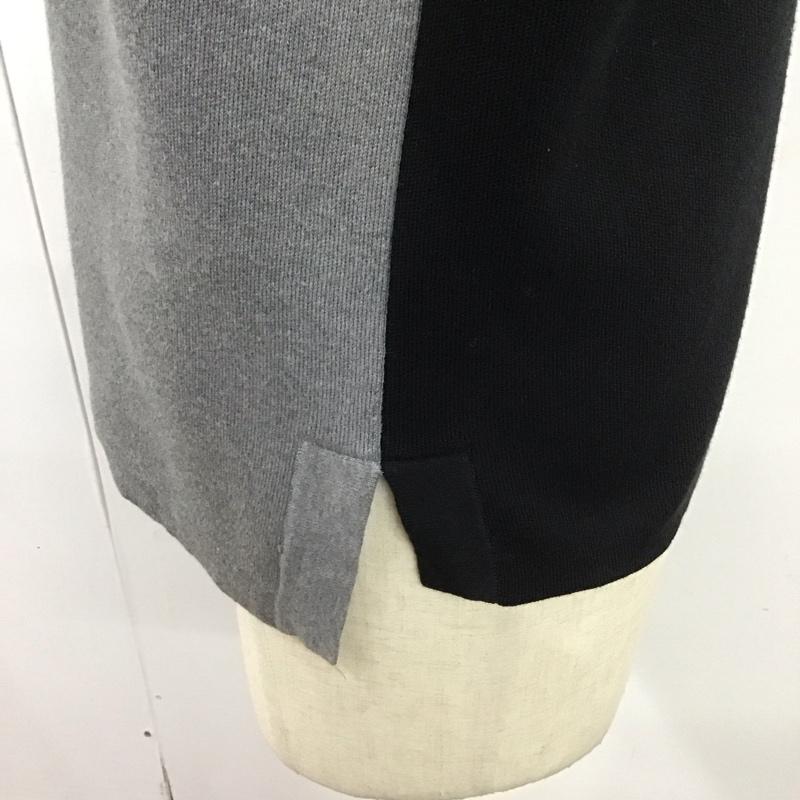 キャバン CABaN ニット、セーター 長袖 長袖ニットカットソー ニット セーター タートルネックニット M 無地 黒 / ブラック / X 灰 / グレー / メンズ USED 古着 中古 10124106