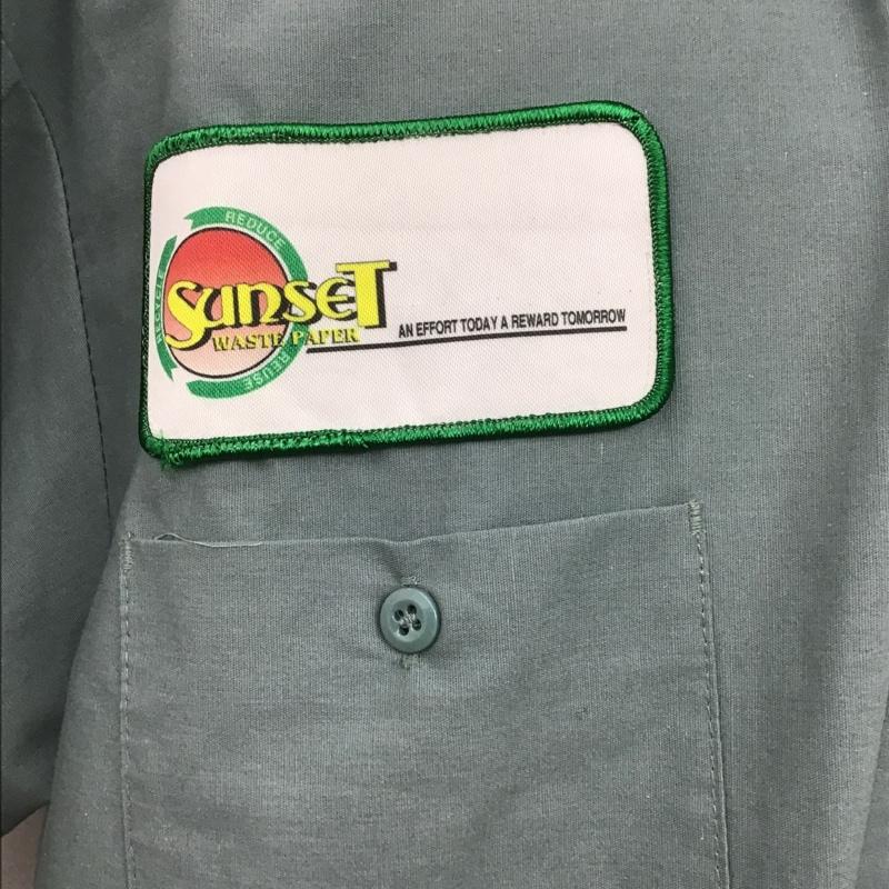 古着 USED シャツ、ブラウス 半袖 半袖シャツ カラーシャツ 半袖カットソー ボーリングシャツ 古着 XL ロゴ、文字 カーキ / カーキ / メンズ USED 古着 中古 10106208