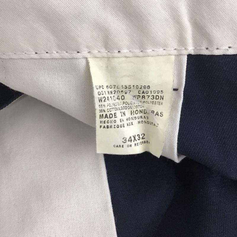 ディッキーズ Dickies パンツ チノパン チノパン スリムパンツ カジュアルパンツ 34 無地 紺 / ネイビー /  メンズ USED 古着 中古 10126116