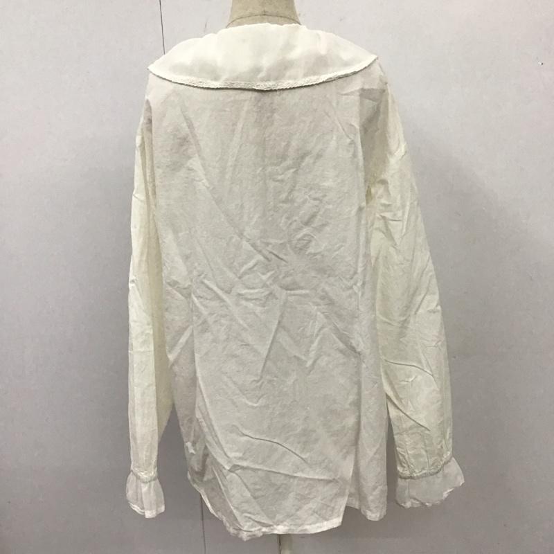 サマンサモスモス Samansa Mos2 シャツ、ブラウス 長袖 1710663 襟シフォンコットンボイルブラウス FREE 無地 グレージュ / グレージュ / レディース USED 古着 中古 10114449