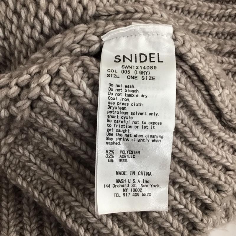 スナイデル SNIDEL カーディガン 長袖 SWNT214089 ローゲージカーディガン ボリュームスリーブ 無地 茶 / ブラウン / レディース USED 古着 中古 10121550
