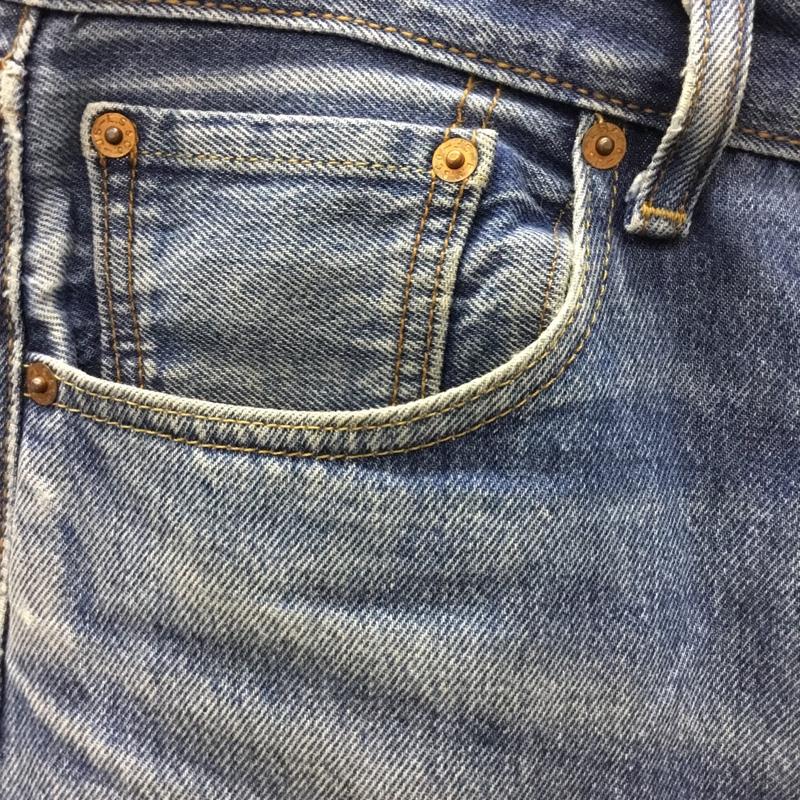 リーバイストラウスアンドコー Levi Strauss & co. パンツ デニム、ジーンズ デニムパンツ ストレートパンツ ワイドパンツ カジュアルパンツ 33インチ 無地 インディゴ / インディゴ /  メンズ USED 古着 中古 10122384