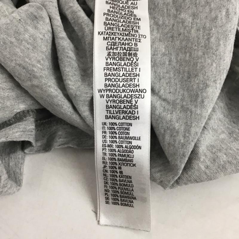 ディーゼル DIESEL Tシャツ 半袖 S ロゴ、文字 X プリント 灰 / グレー / メンズ USED 古着 中古 10128580