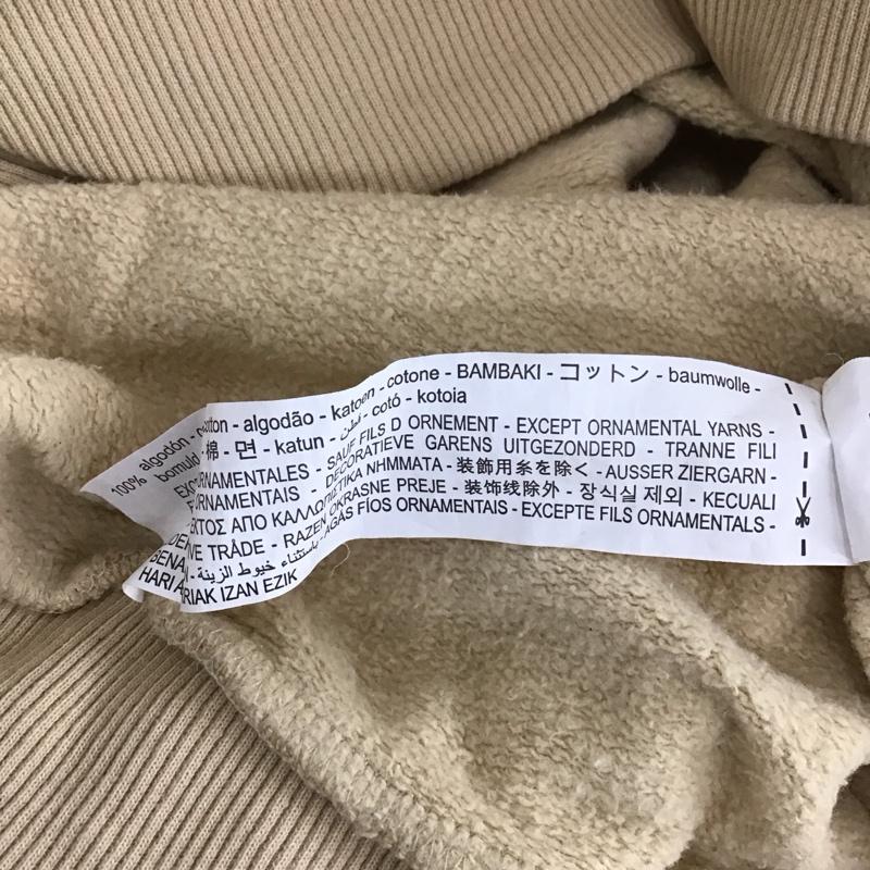 ザラウーマン ZARA WOMAN トレーナー 長袖 長袖トレーナー スウェット クルーネック リブスウェットカットソー L ロゴ、文字 ベージュ / ベージュ / レディース USED 古着 中古 10121654