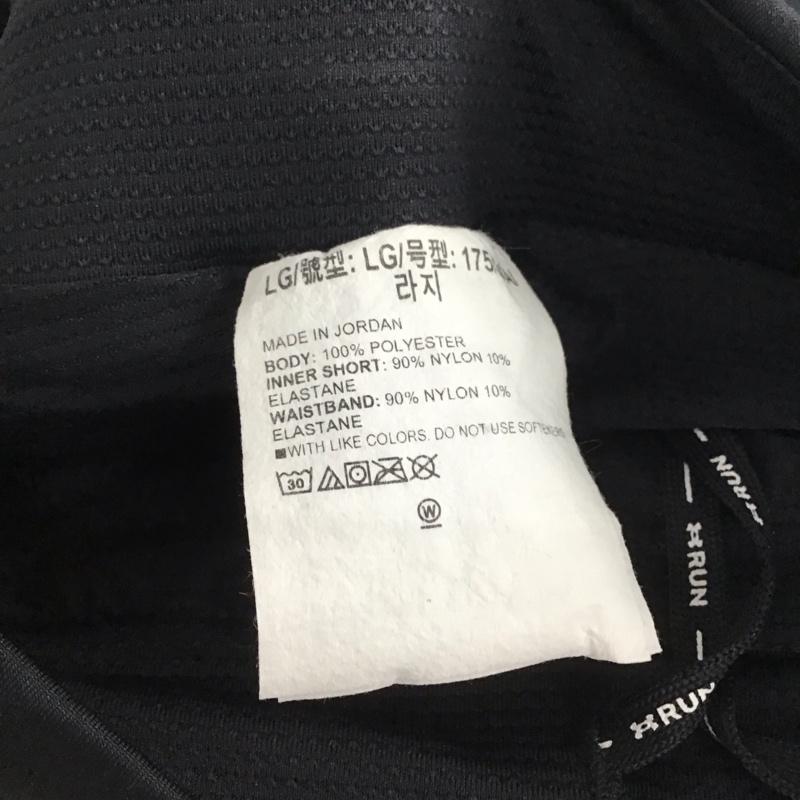アンダーアーマー UNDER ARMOUR パンツ ショートパンツ L ロゴ、文字 X プリント 黒 / ブラック / メンズ USED 古着 中古 10133102